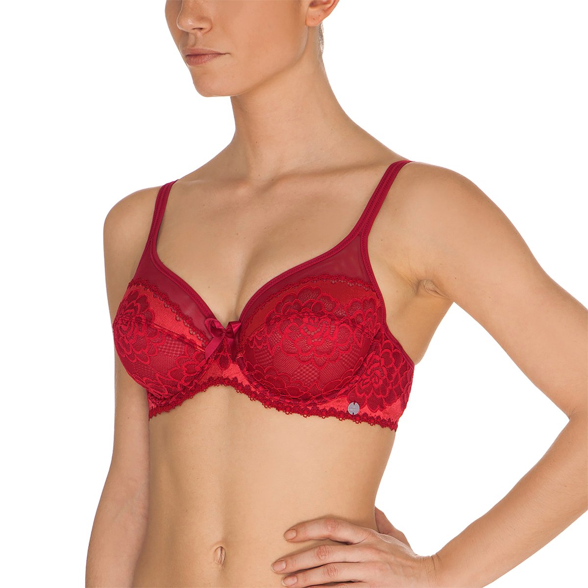 

Бюстгальтер La Redoute, Красный, Облегающий Byzance C красный