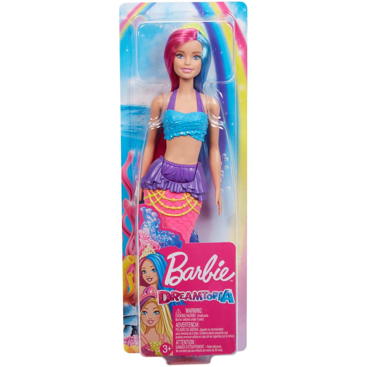 barbie sirene couleur et lumiere leclerc