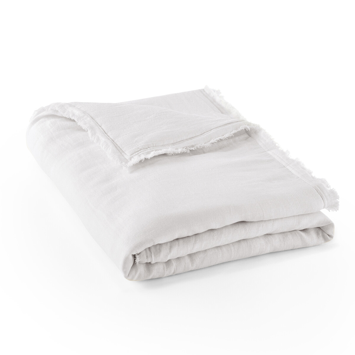 Одеяло La Redoute Стеганое из льна и хлопка Anchaly 130 x 180 см белый, размер 130 x 180 см - фото 1