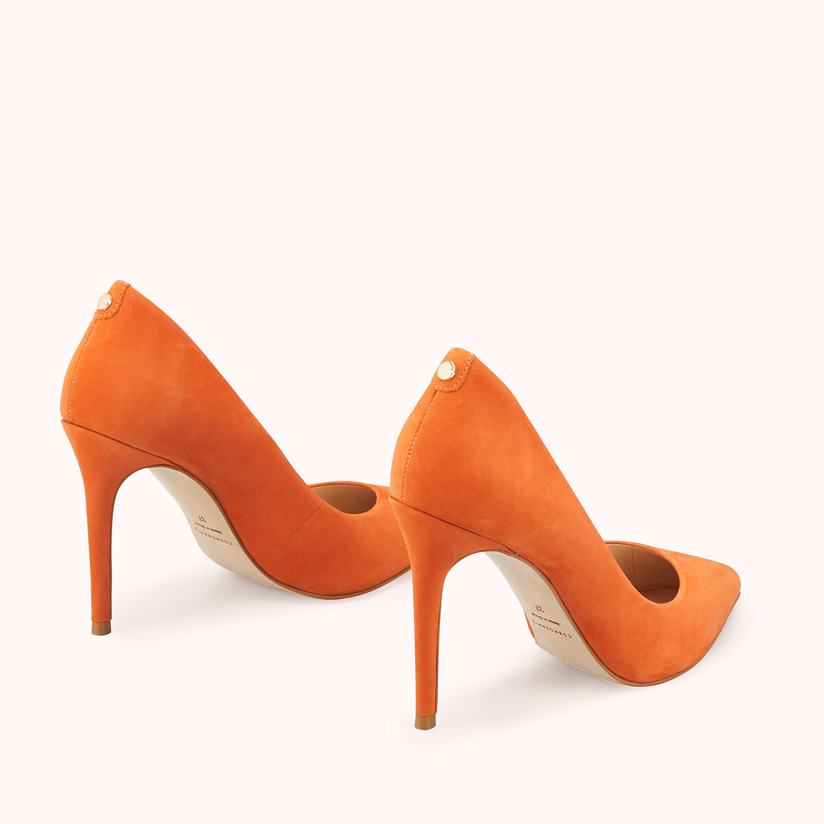Туфли Из кожи нубук Jissia 37 оранжевый LaRedoute, размер 37 - фото 3