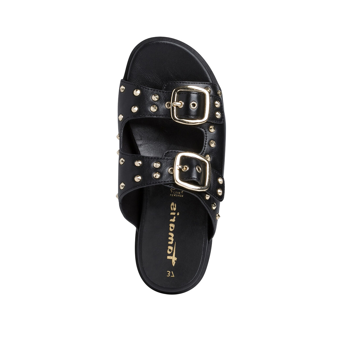 Туфли TAMARIS Без задника на платформе 39 черный, размер 39 - фото 3