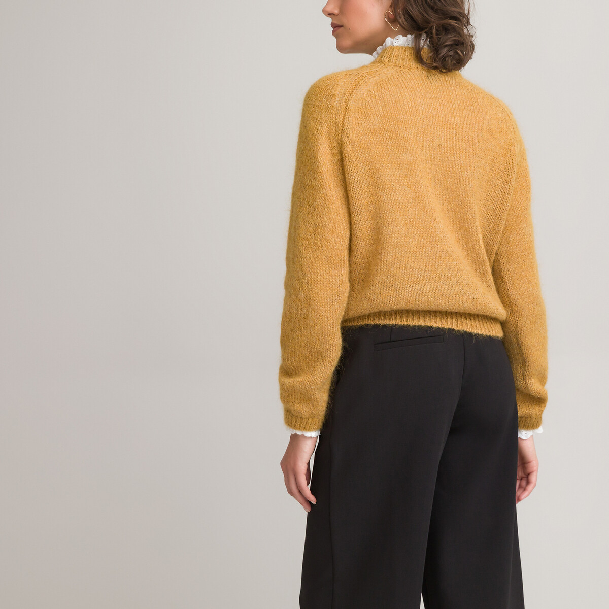 Пуловер LaRedoute С круглым вырезом XXL желтый, размер XXL - фото 4