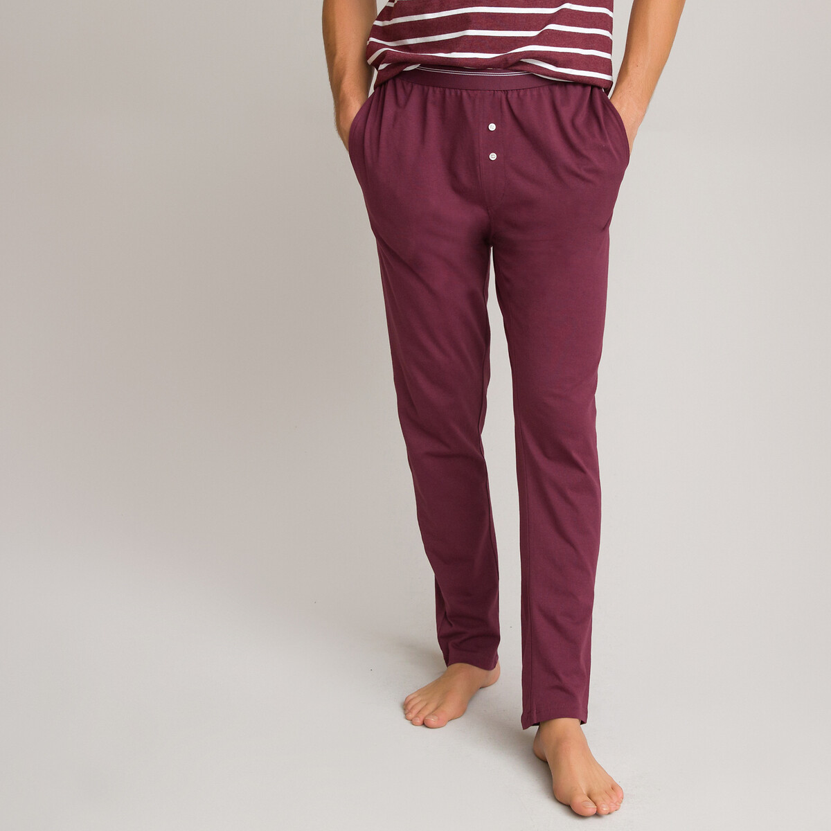 Пижама LaRedoute С короткими рукавами из биохлопка XL красный, размер XL - фото 3