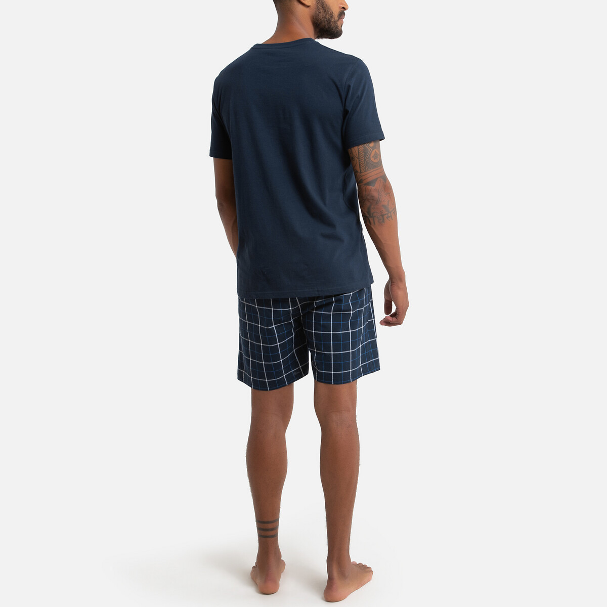 Пижама La Redoute С шортами с рисунком XXL синий, размер XXL - фото 4