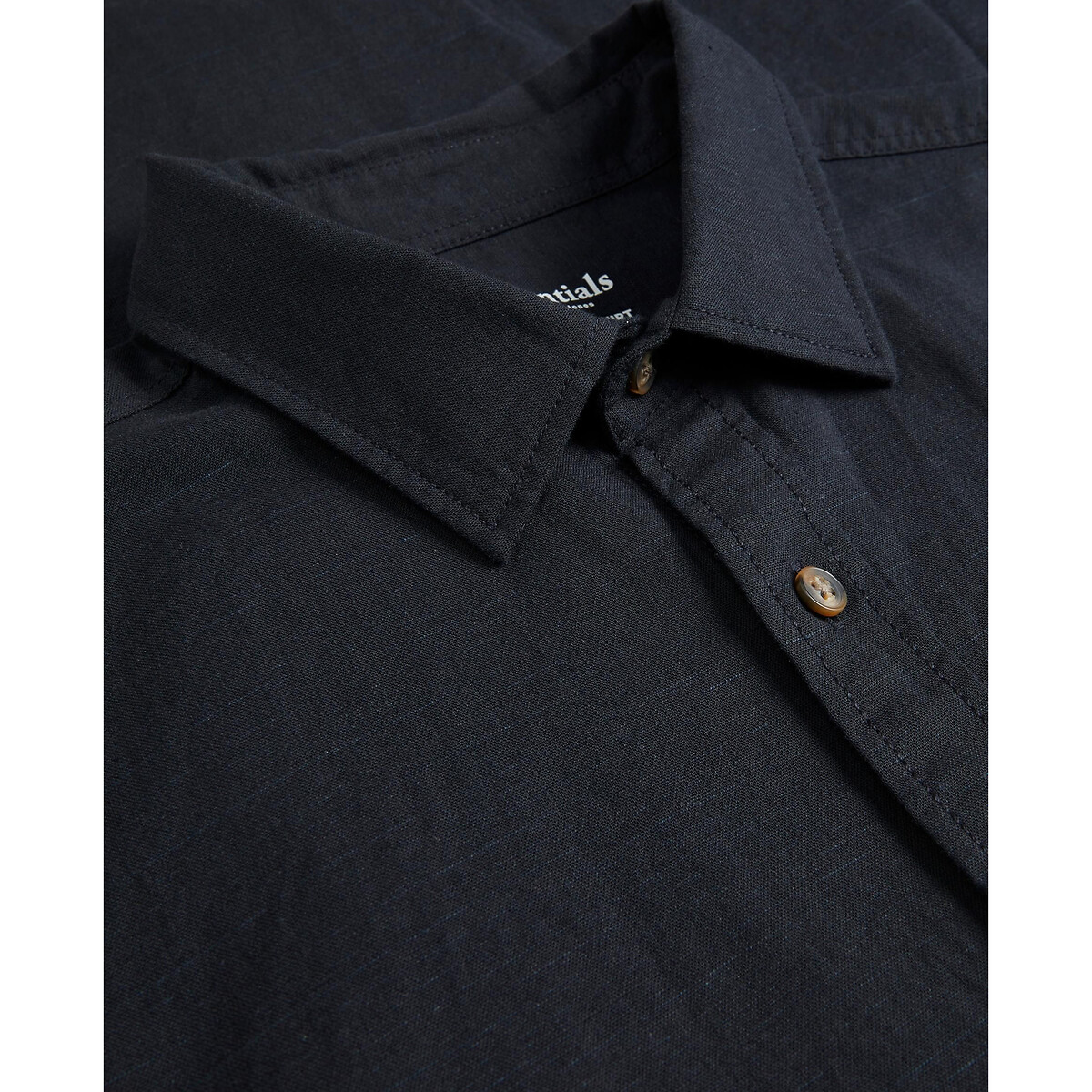 Рубашка Однотонная L черный LaRedoute, размер L - фото 1