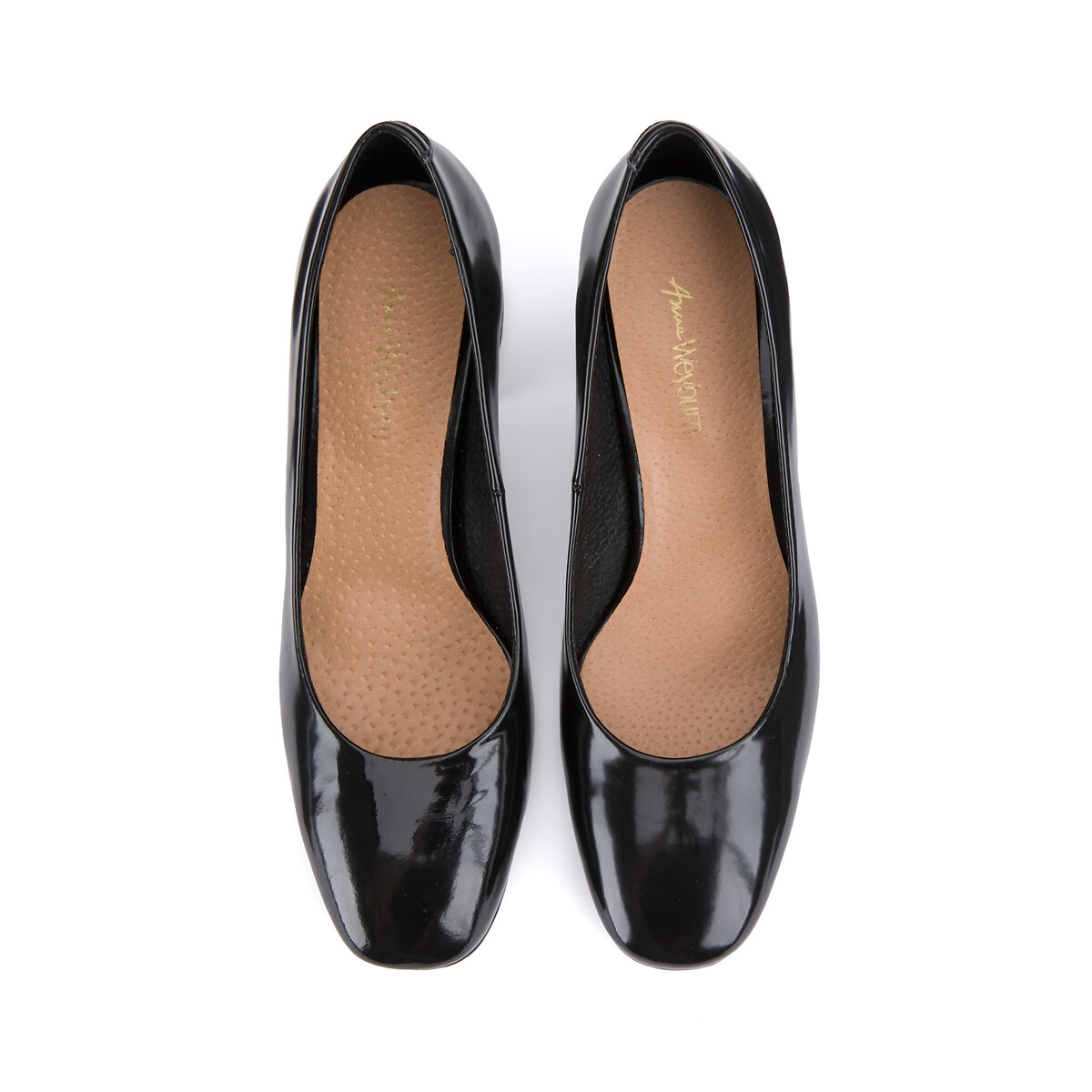 Туфли ANNE WEYBURN Туфли Кожаные лакированные на широком каблуке 37 черный, размер 37 - фото 3
