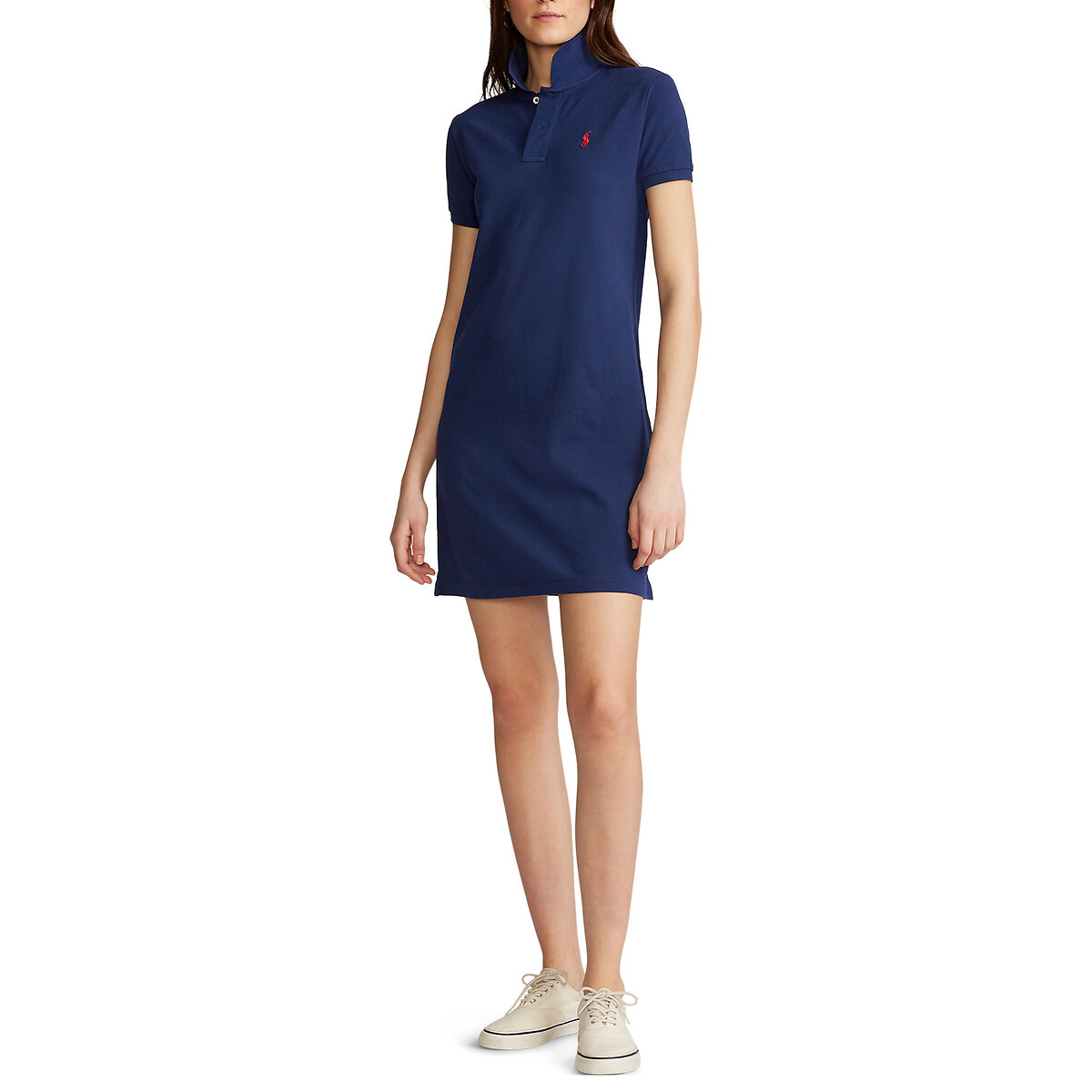Платье-поло POLO RALPH LAUREN Короткое с короткими рукавами XS синий, размер XS - фото 2