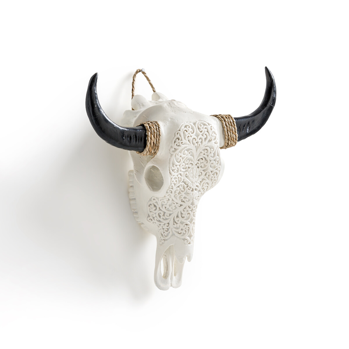 Украшение настенное голова буйвола Ugoya единый размер белый