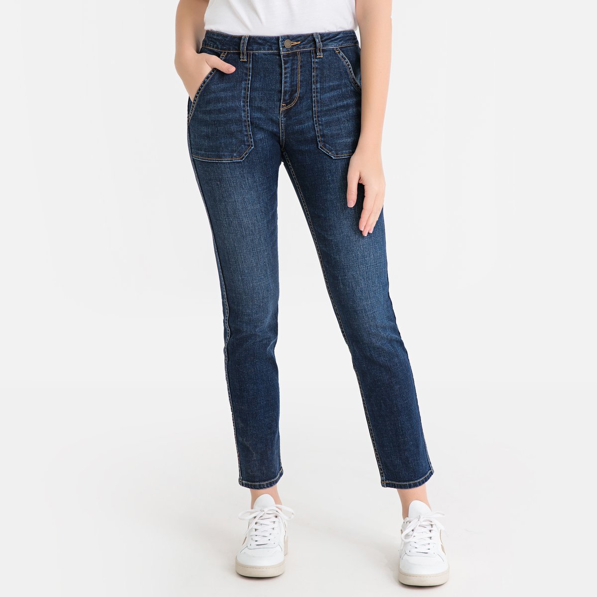 

Джинсы La Redoute, Синий, Прямые с большими карманами JANE REG 27 (US) - 42/44 (RUS) синий
