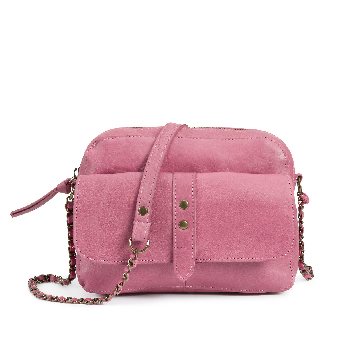 Сумка из кожи Janni с ремешком единый размер розовый сумка ведро из кожи andie 19 единый размер розовый