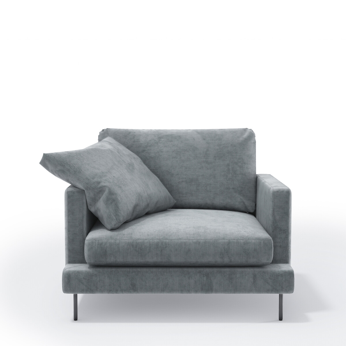 Кресло Saha светло-серое единый размер серый