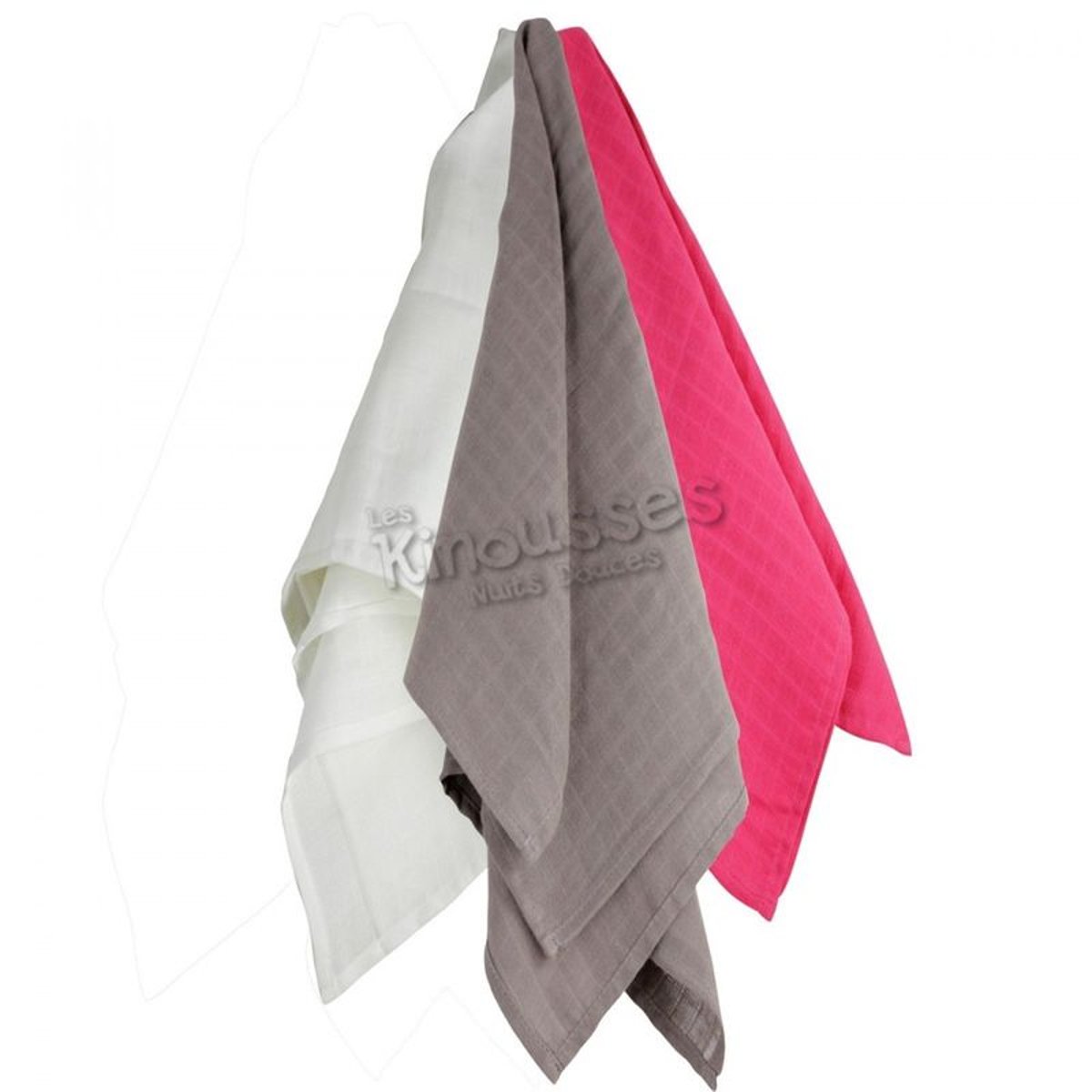 MAXI langes- (Lot de 3) 100% coton 115*115 cms