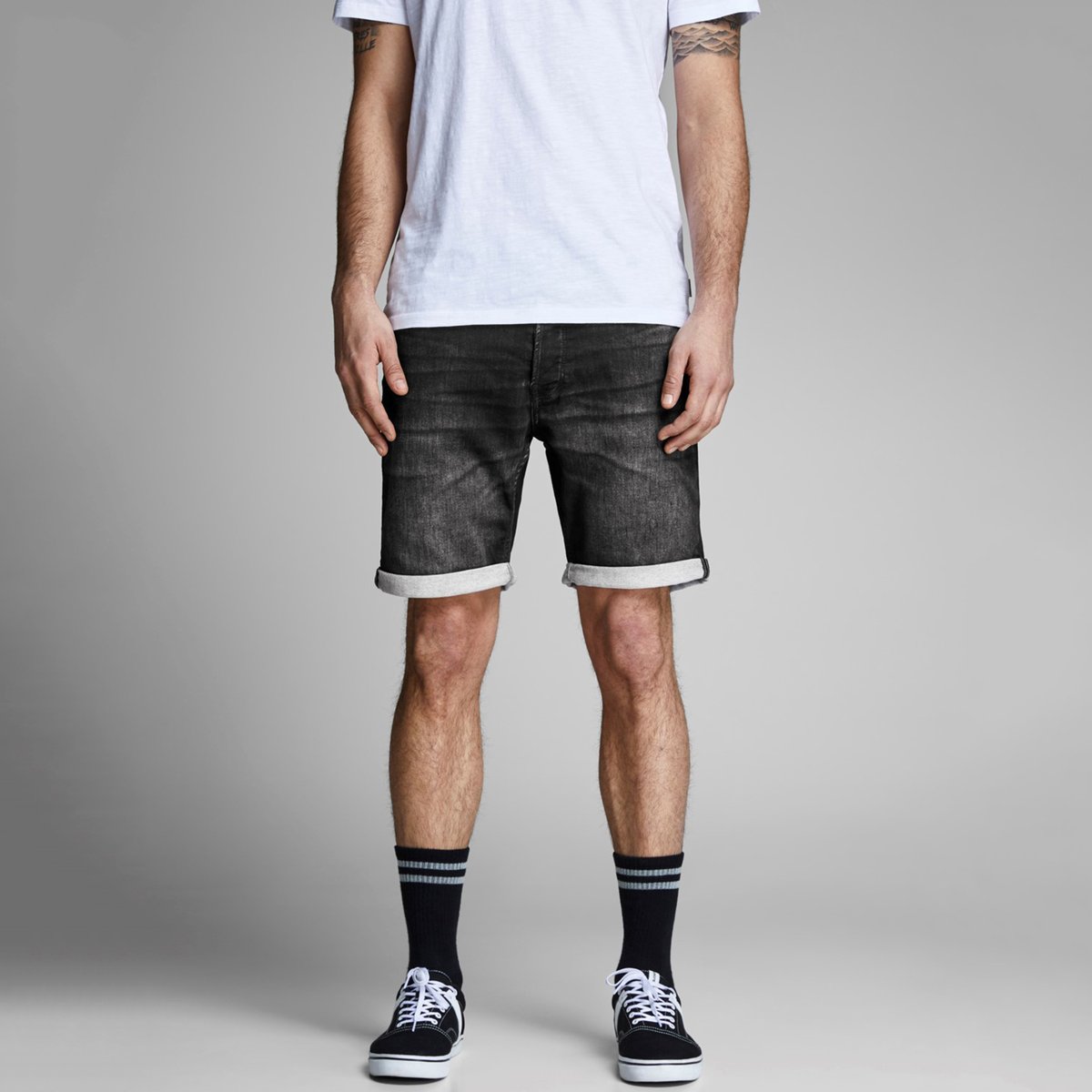 фото Бермуды джинсовые rick original jack & jones