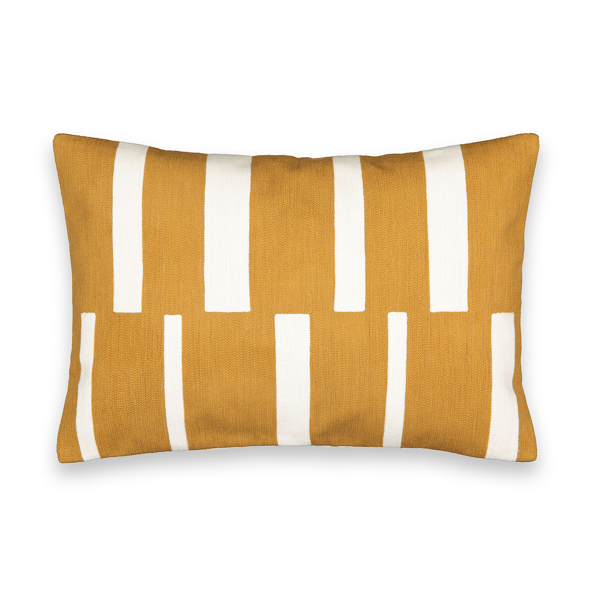 Чехол На подушку из хлопка Stripy 60 x 40 см оранжевый