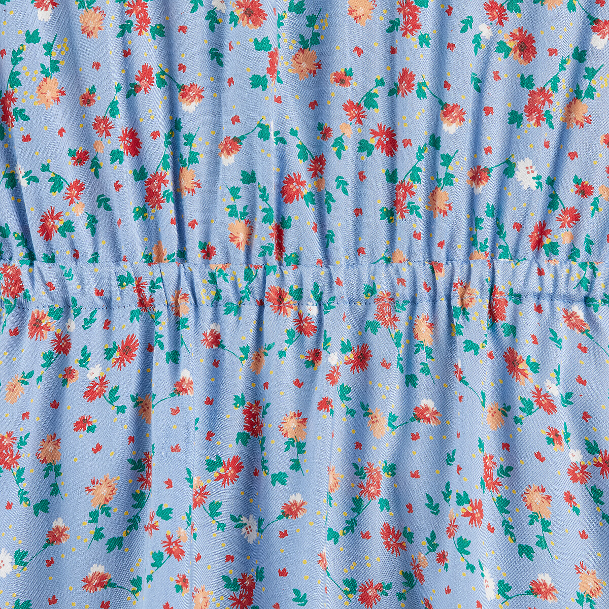 Платье Струящееся оригинальная спинка цветочный принт 9 лет - 132 см синий LaRedoute, размер 9 лет - 132 см - фото 3