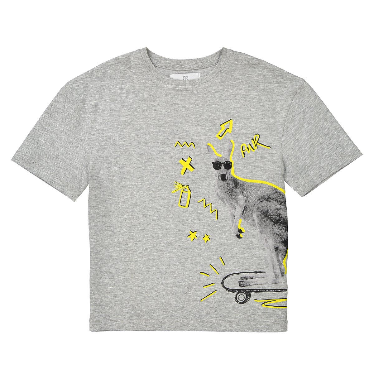 

Футболка oversize с рисунком кенгуру 3-12 лет