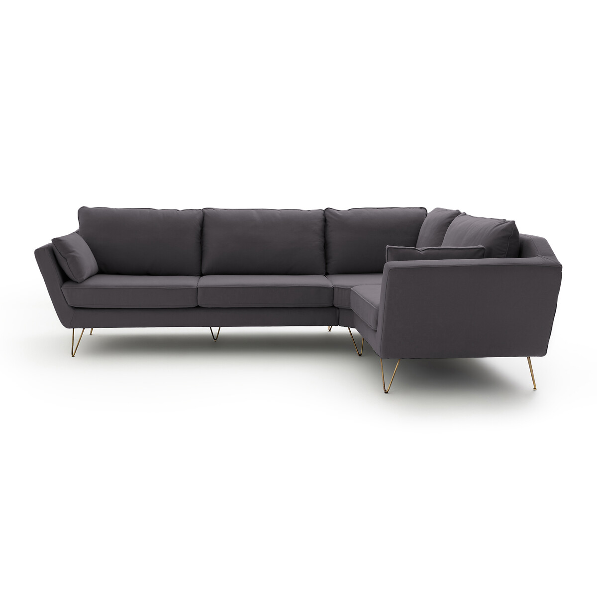 Canapé d'angle 2 places Tissu Design Confort