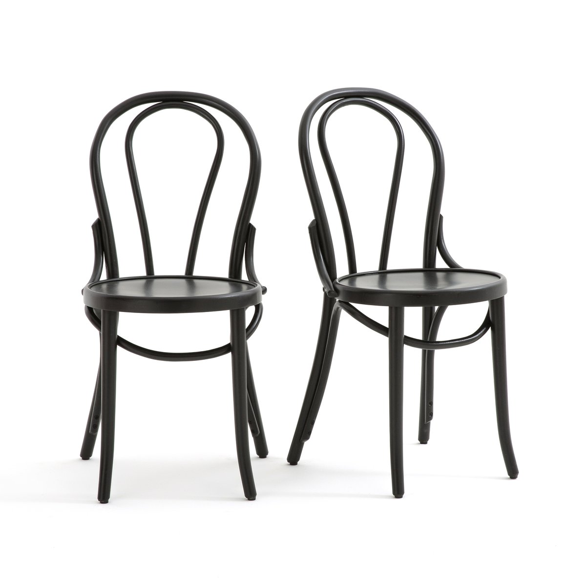 Комплект из 2 высоких стульев Bistro единый размер черный