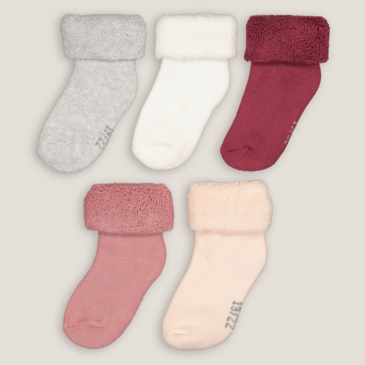 Комплект из пяти пар носков LA REDOUTE COLLECTIONS Комплект из пяти пар носков La Redoute 23/26 разноцветный, размер 23/26