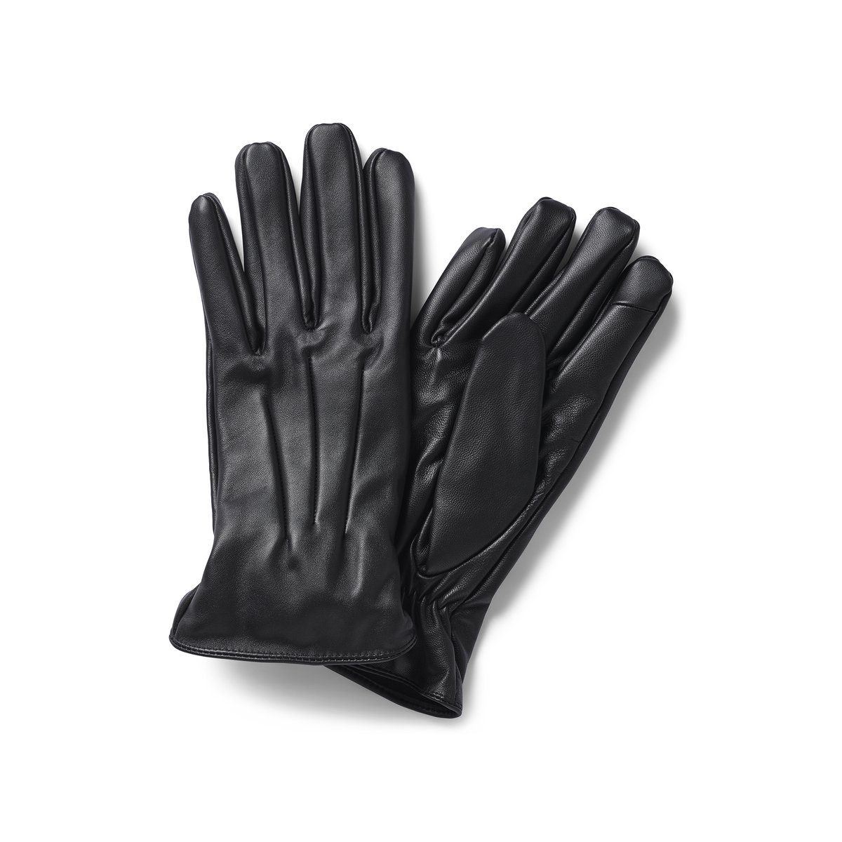 Перчатки LaRedoute Кожаные Jacmontana S/M черный, размер S/M
