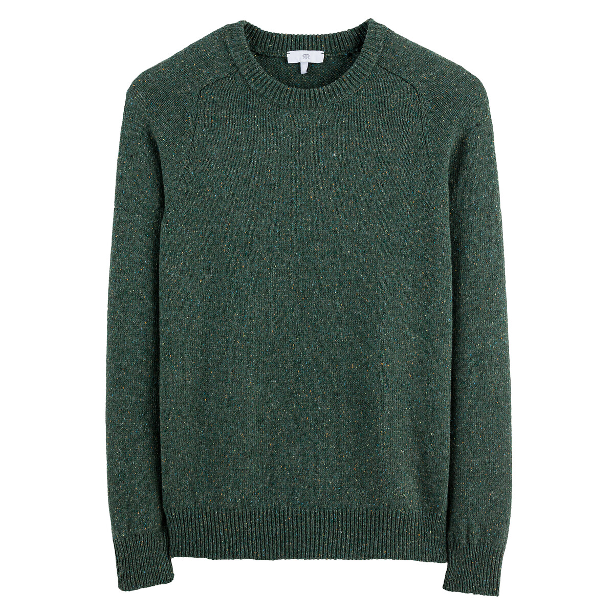 Пуловер С круглым вырезом из плотного трикотажа S зеленый LaRedoute, размер S - фото 5