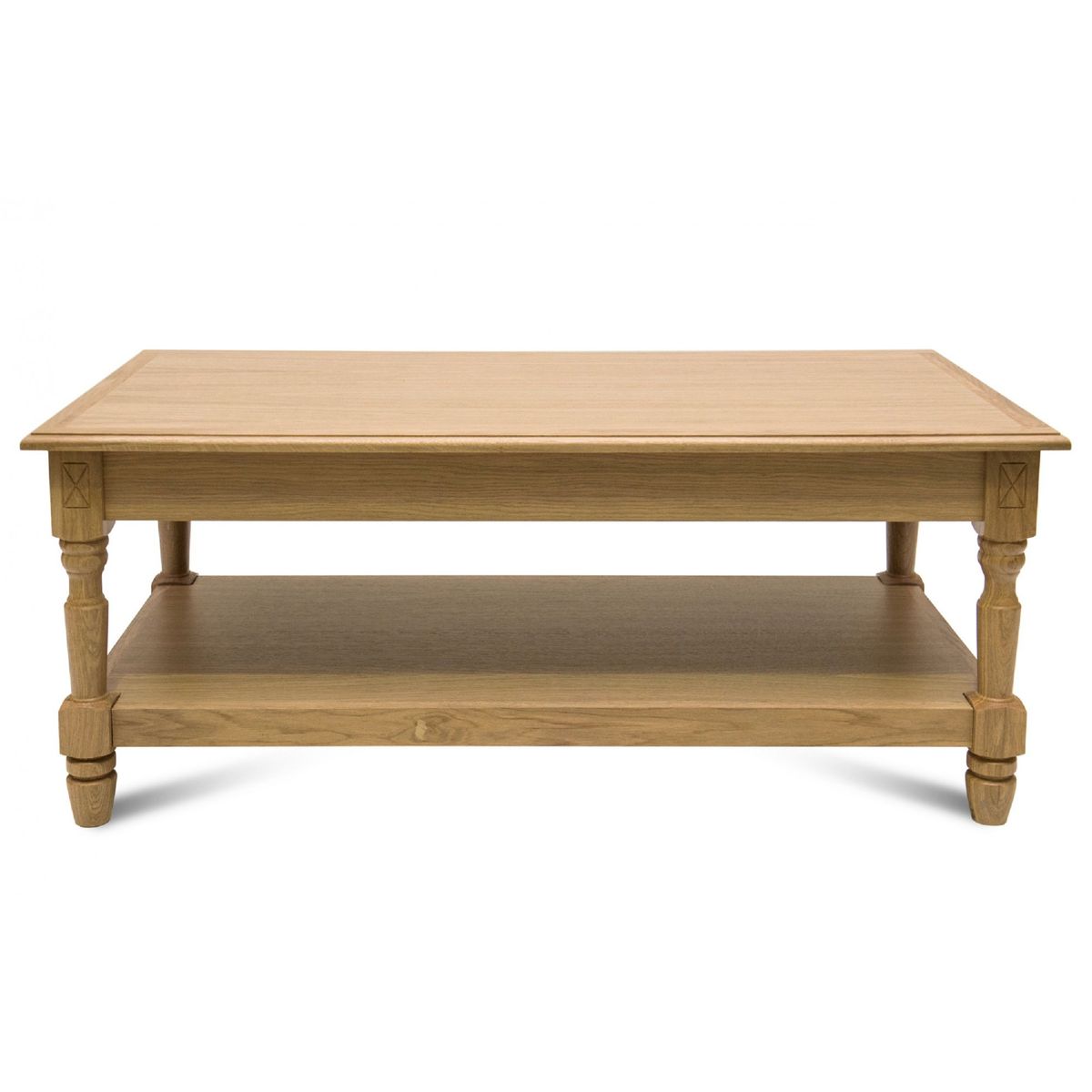 Table basse Victoria 1 tiroir - bois chêne naturel