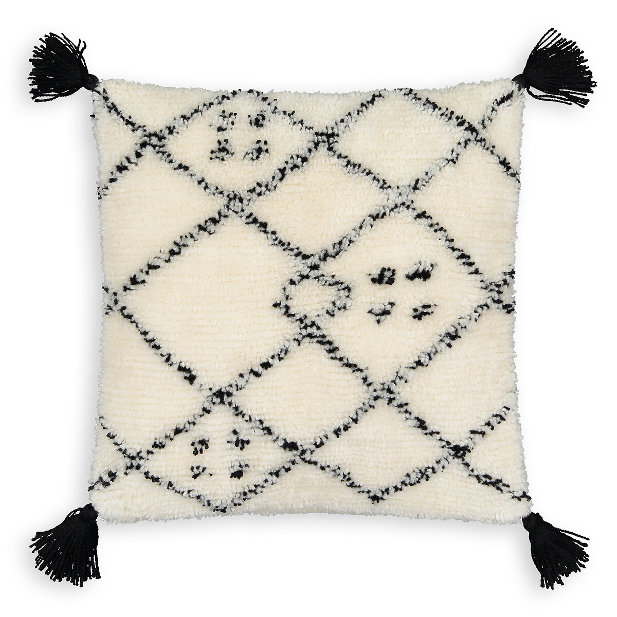 Подушка в берберском стиле для отдыха на природе Paya 40 x 40 см бежевый ковр в берберском стиле из шерсти nroli 120 x 180 см бежевый