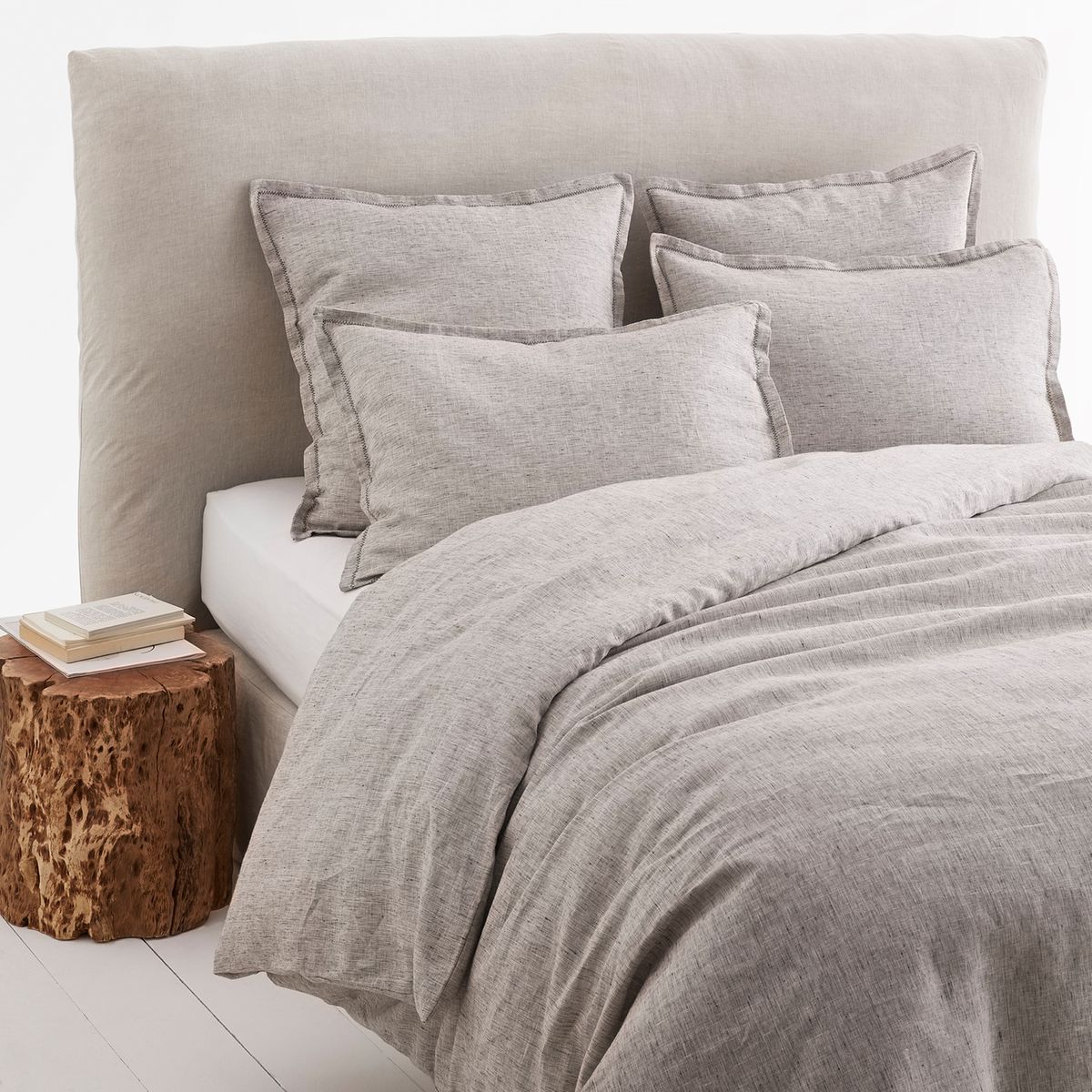 Housse de couette en lin chambray, Ekani