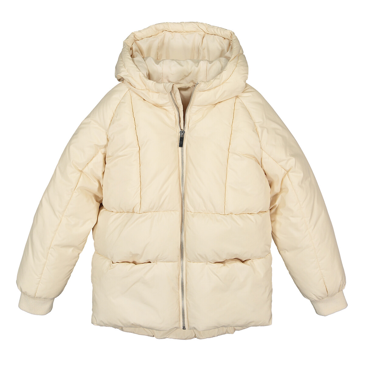Куртка LaRedoute Стеганая с капюшоном теплая и пышная 3-14 лет 5 лет - 108 см бежевый, размер 5 лет - 108 см - фото 3