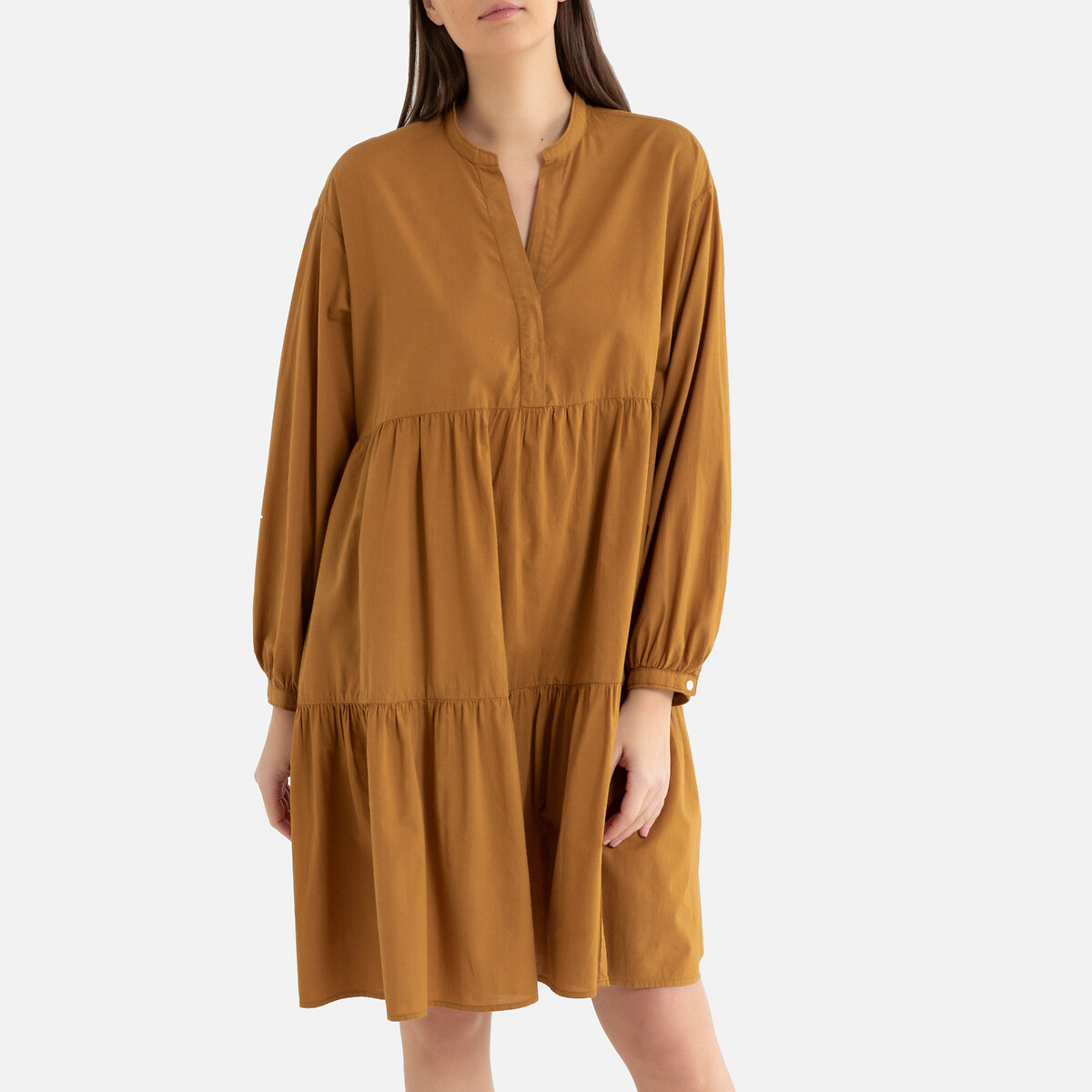 

Платье La Redoute, Каштановый, Объемное ROANNE 2(M) каштановый