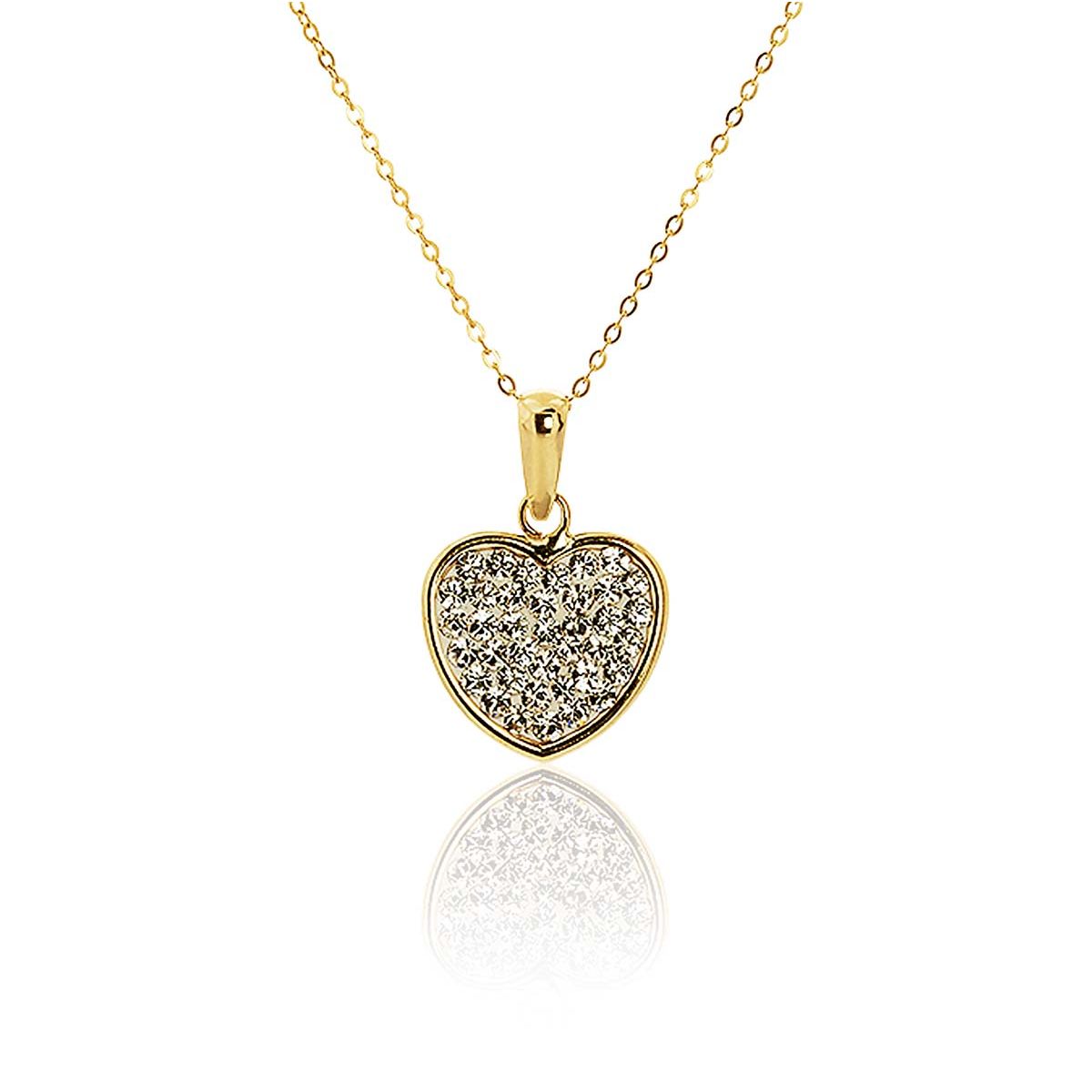 Collier Or 375/1000 Cristal