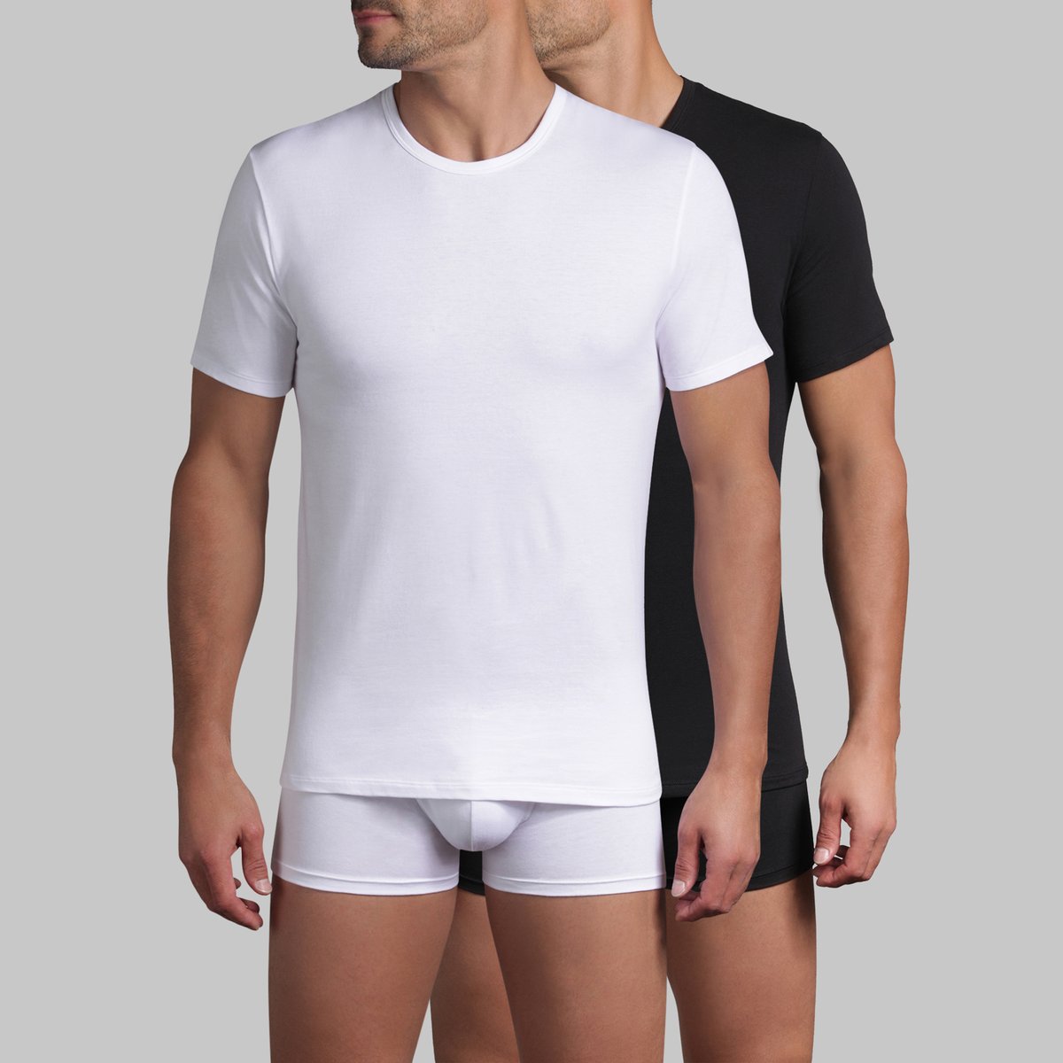 Lote de 2 t-shirts X-TEMP, com gola redonda