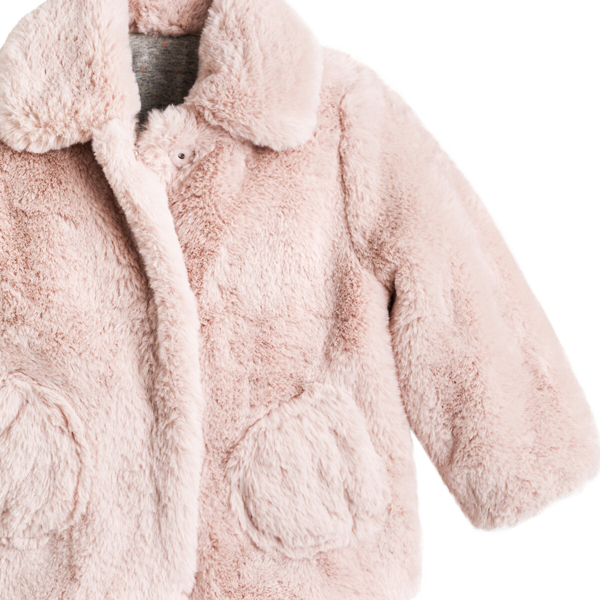 Куртка LaRedoute Из искусственного меха 3 мес-4 лет 3 года - 94 см розовый, размер 3 года - 94 см - фото 3