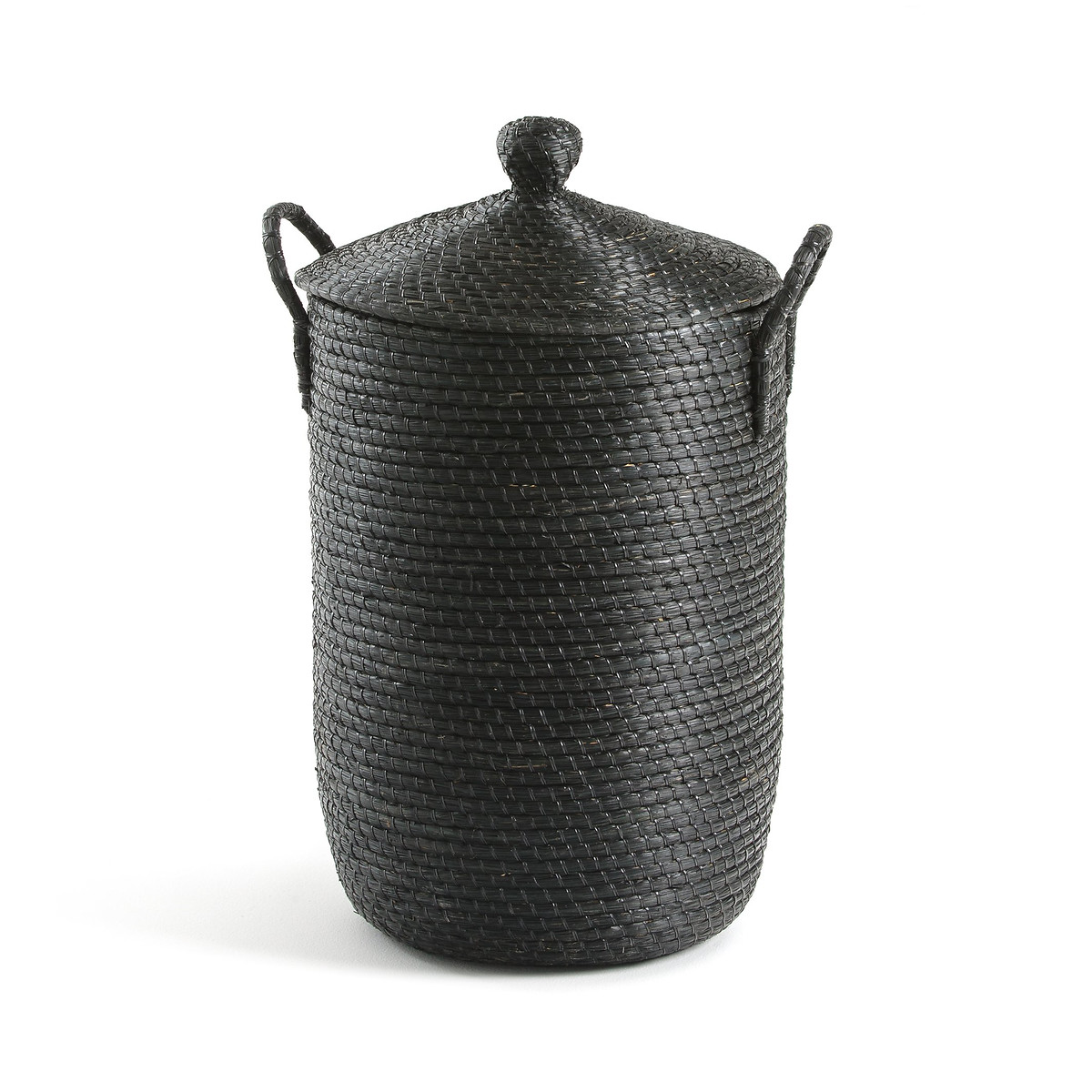 Корзина La Redoute Для белья из плетеной рисовой соломы Honoka единый размер черный - фото 1