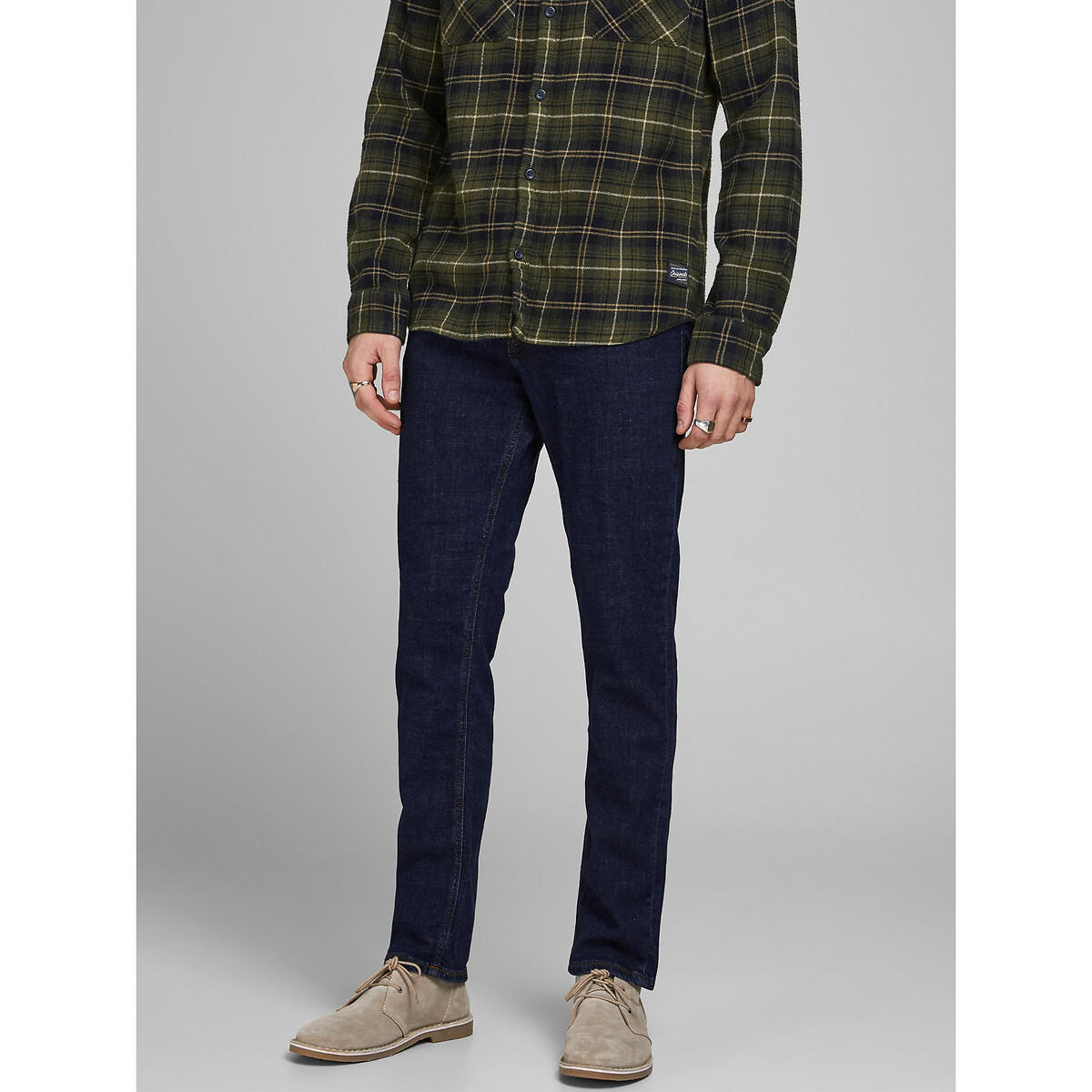 Джинсы JACK & JONES Прямые Jjiclark Jjoriginal 34/30 синий, размер 34/30