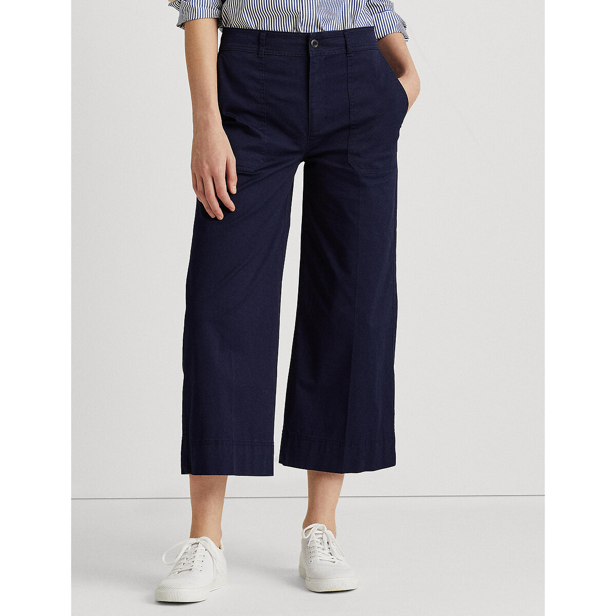

Брюки LAUREN RALPH LAUREN, Синий, Широкие укороченные 38 (FR) - 44 (RUS) синий