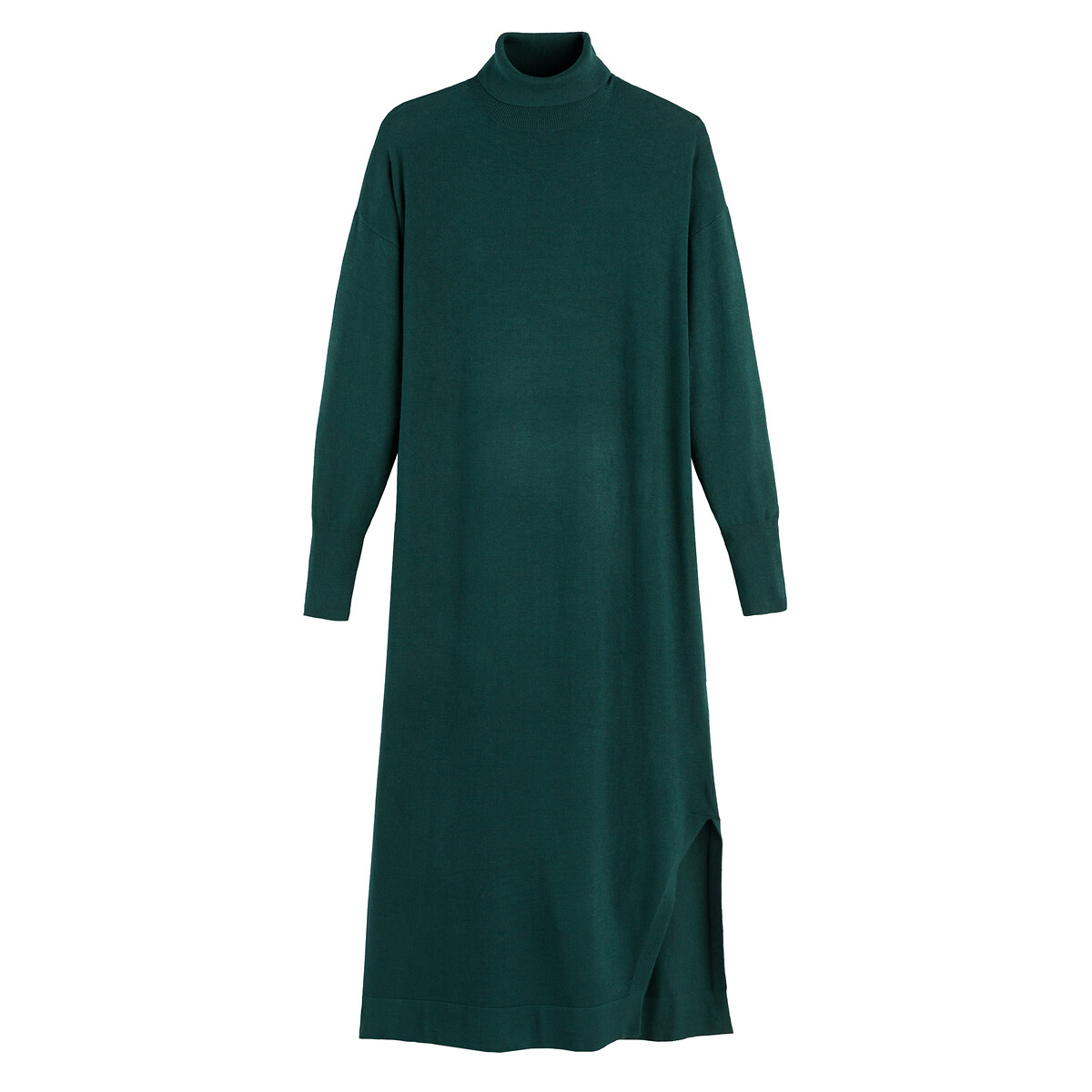 Платье-пуловер С высоким воротником длина миди XL зеленый LaRedoute, размер XL - фото 5