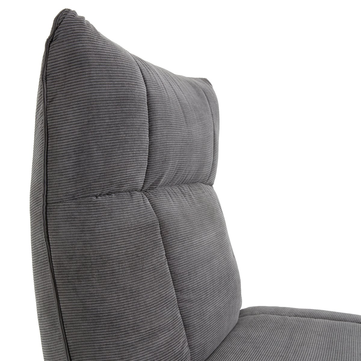 Кресло La Redoute Низкое из рифленого велюра Lafar единый размер серый - фото 5