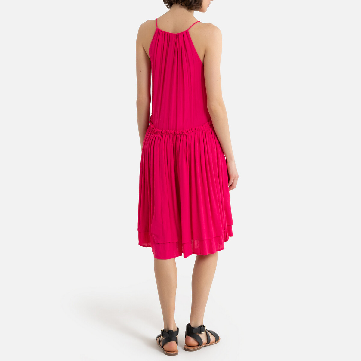 Платье La Redoute Короткое с тонкими бретелями 38 (FR) - 44 (RUS) розовый, размер 38 (FR) - 44 (RUS) Короткое с тонкими бретелями 38 (FR) - 44 (RUS) розовый - фото 4