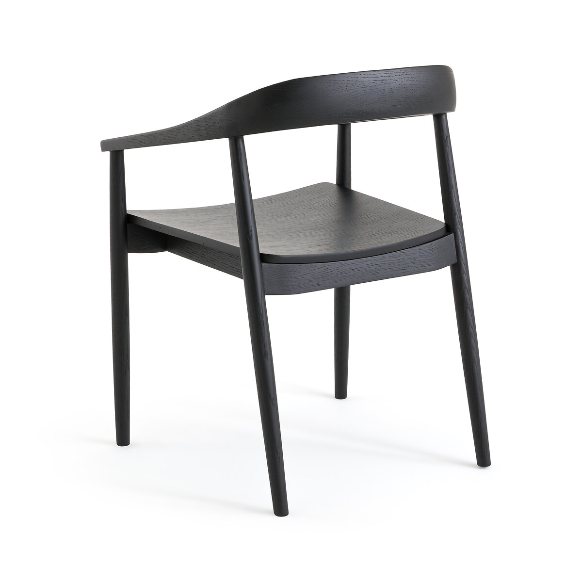 Кресло столовое из дуба с черным покрытием Galb  единый размер черный LaRedoute - фото 4