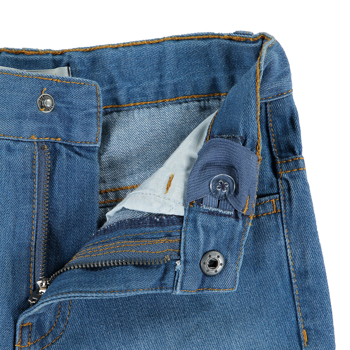 Бермуды La Redoute Из джинсовой ткани  10 синий, размер 10 - фото 3