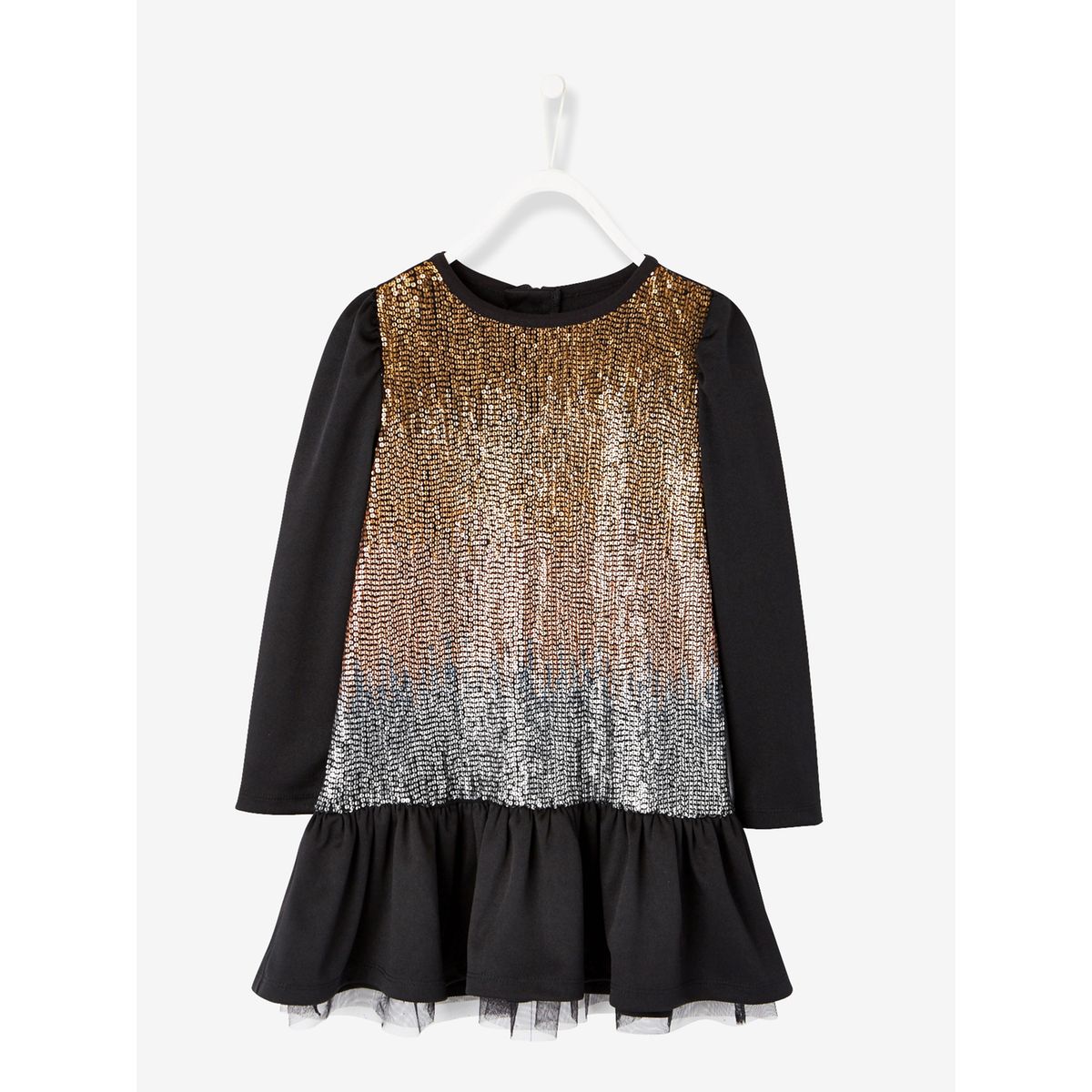 Robe fille à sequins