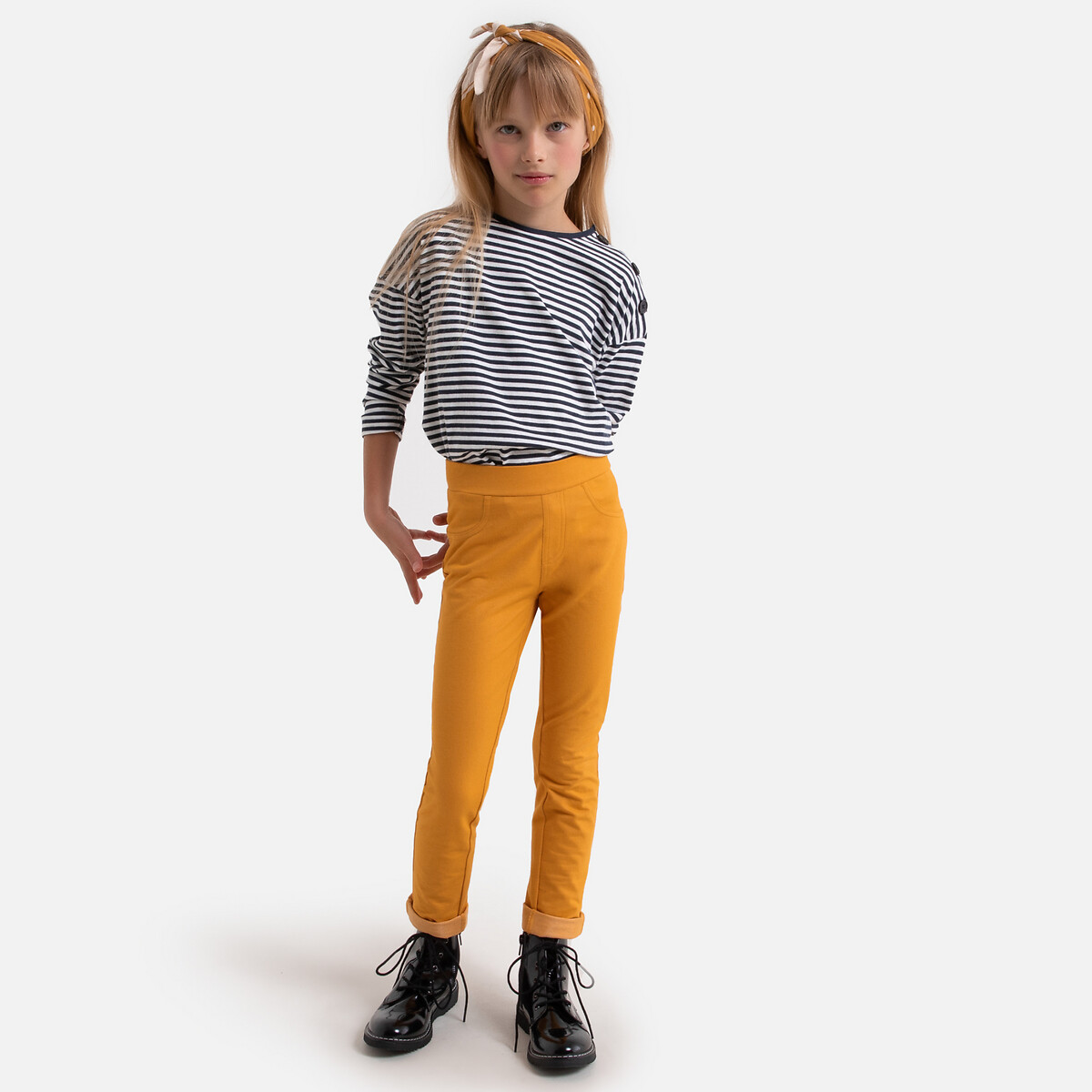 

Джеггинсы LaRedoute, Желтый, Однотонные 3-14 лет 12 лет -150 см желтый