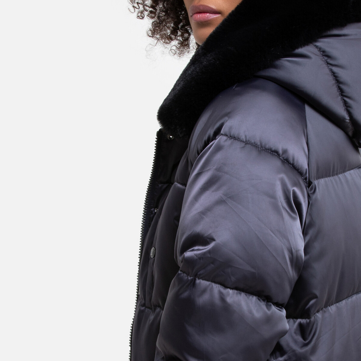 Куртка La Redoute Стеганая длинная JKTKEAW L серый, размер L - фото 3