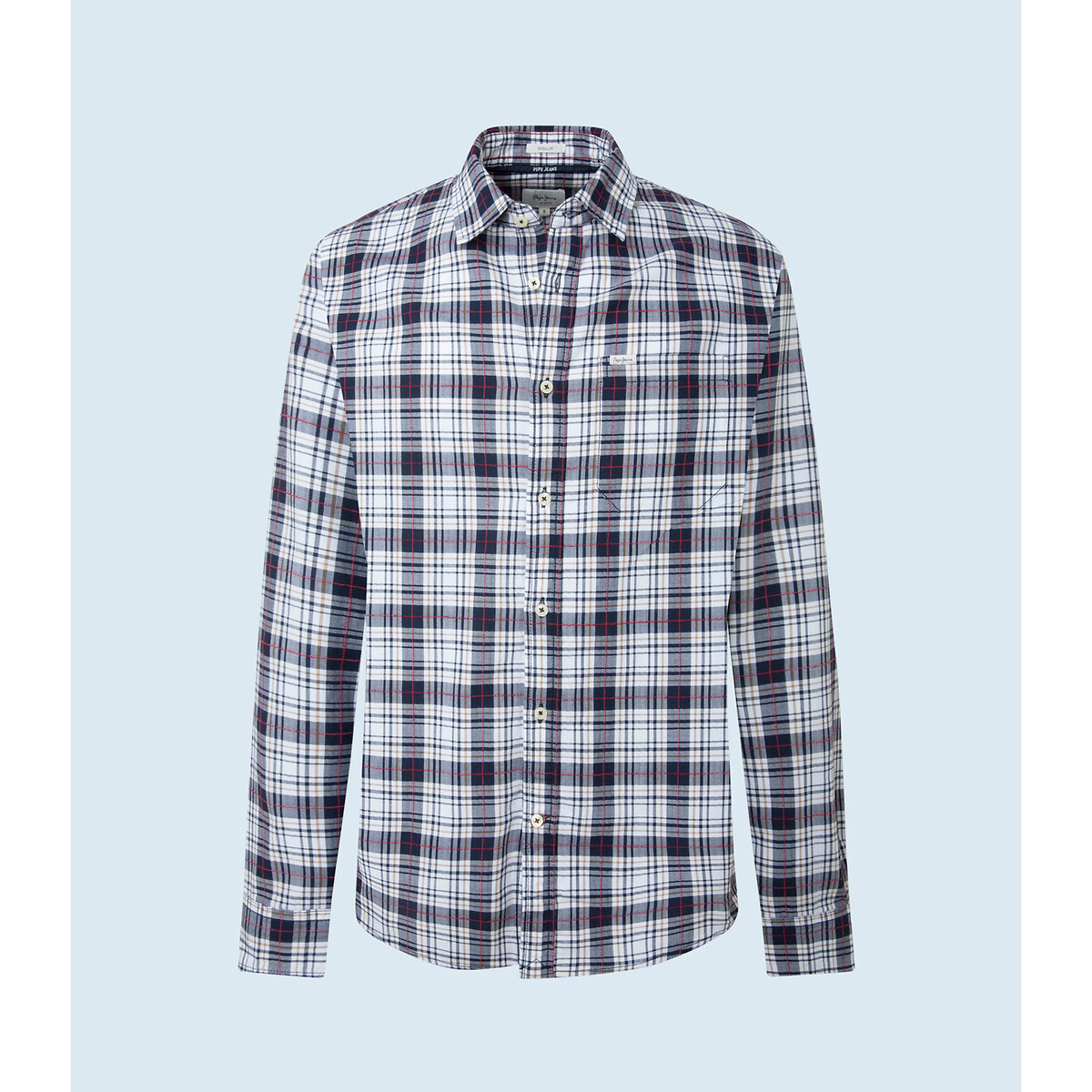 

Рубашка PEPE JEANS, Белый, Зауженная из хлопка в клетку XXL белый