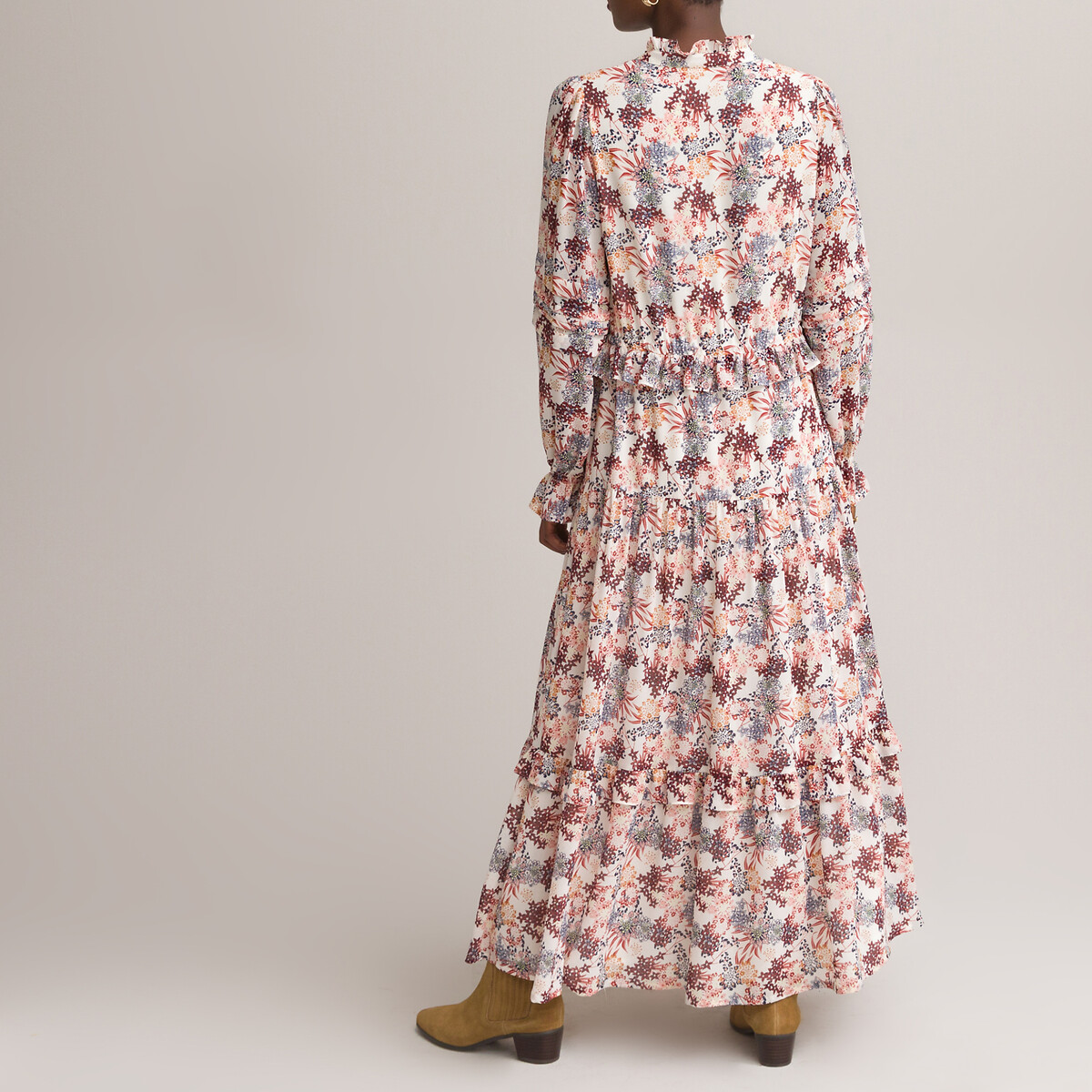 Платье LaRedoute Длинное 58 бежевый, размер 58 - фото 4