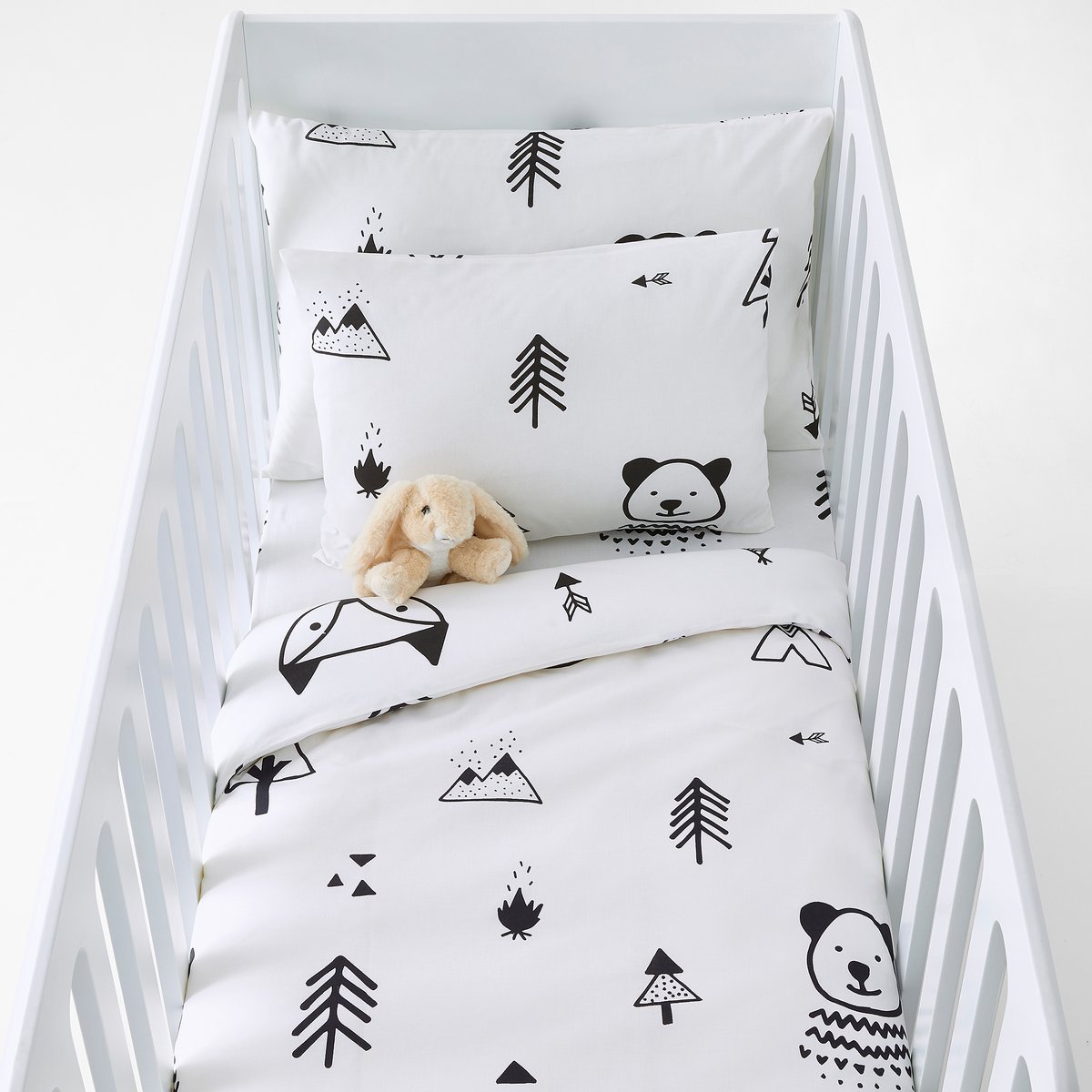 

Пододеяльник детский FOREST CAMP, Черный/ белый