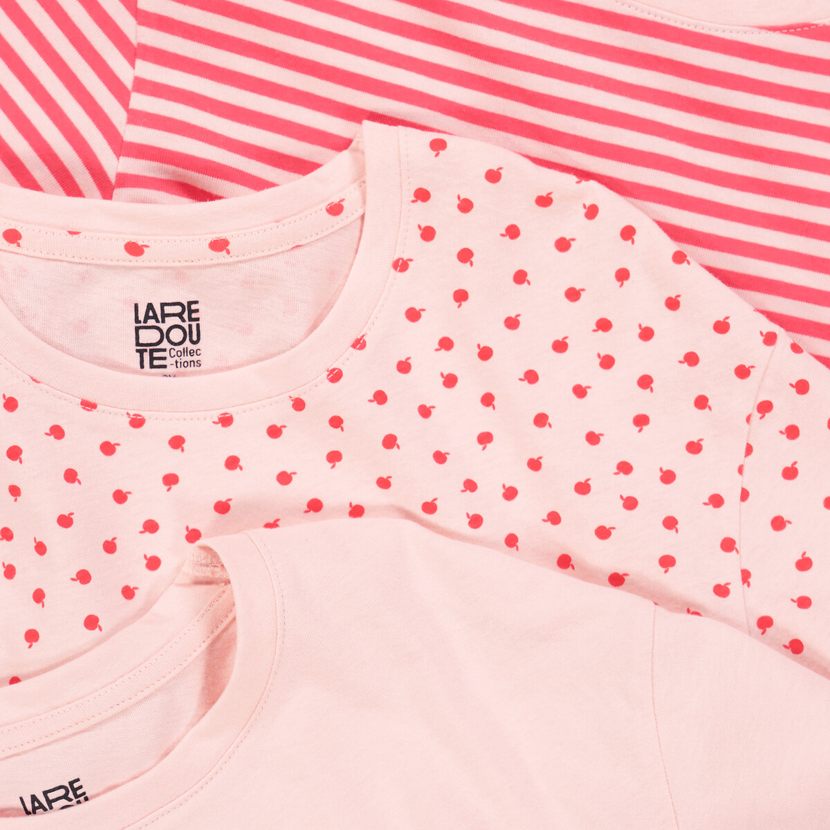

Комплект из трех пижам LaRedoute, Розовый, Комплект из трех пижам La Redoute 12 лет -150 см розовый