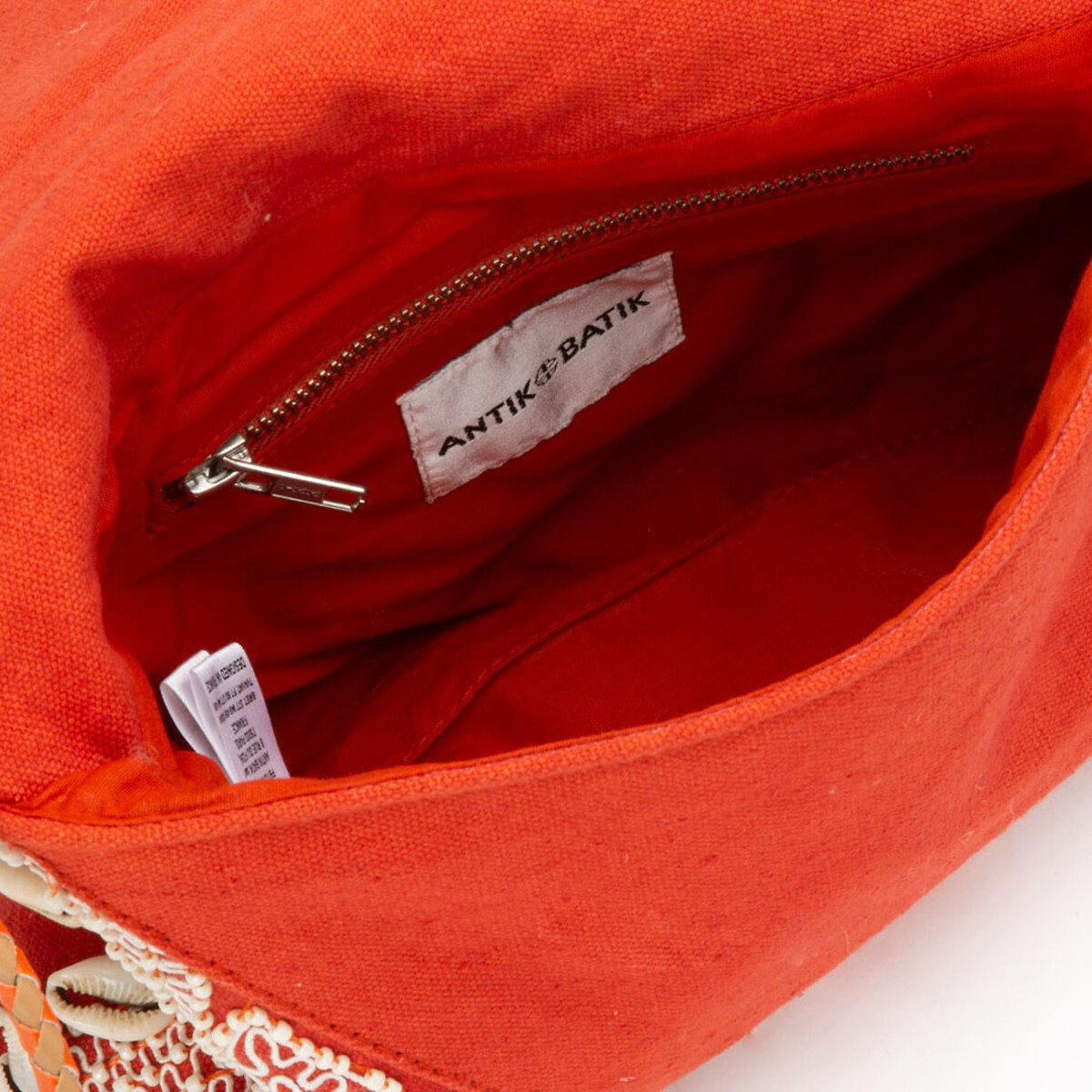 Клатч La Redoute С вышивкой с бисером в виде ракушек JOLIE WALLET единый размер оранжевый - фото 3