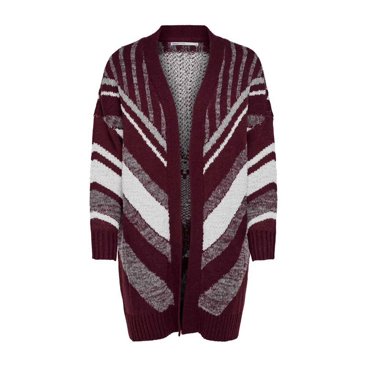 

Кардиган La Redoute, Красный, Длинный без застежки S красный